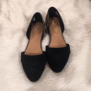 Black toms flats